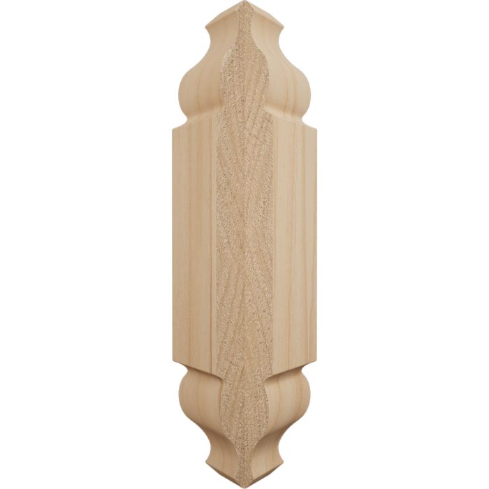 Ekena Millwork 1 1/8"W x 5 3/32"H x 1 1/8"P Americraft Solid Hardwood Stain Grade Universal Baseboard Outside Corner Block for Chair Rail Profiles up to 2 9/16"H x 1 1/8"P - Image 5