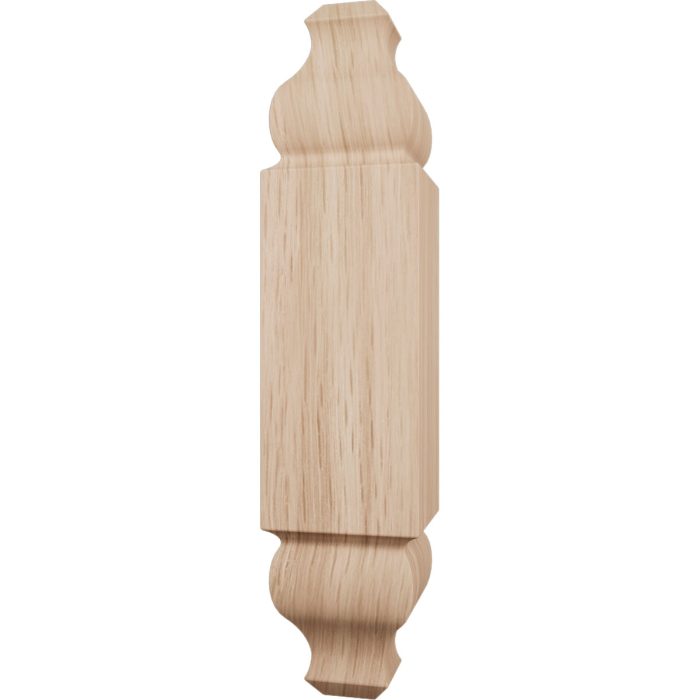 Ekena Millwork 1 1/8"W x 5 3/32"H x 1 1/8"P Americraft Solid Hardwood Stain Grade Universal Baseboard Outside Corner Block for Chair Rail Profiles up to 2 9/16"H x 1 1/8"P - Image 10