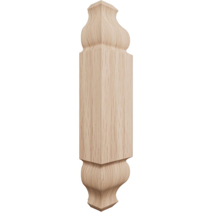 Ekena Millwork 1 1/8"W x 5 3/32"H x 1 1/8"P Americraft Solid Hardwood Stain Grade Universal Baseboard Outside Corner Block for Chair Rail Profiles up to 2 9/16"H x 1 1/8"P - Image 11