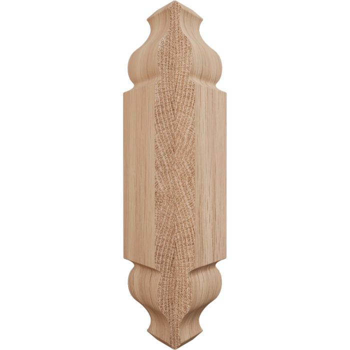 Ekena Millwork 1 1/8"W x 5 3/32"H x 1 1/8"P Americraft Solid Hardwood Stain Grade Universal Baseboard Outside Corner Block for Chair Rail Profiles up to 2 9/16"H x 1 1/8"P - Image 12