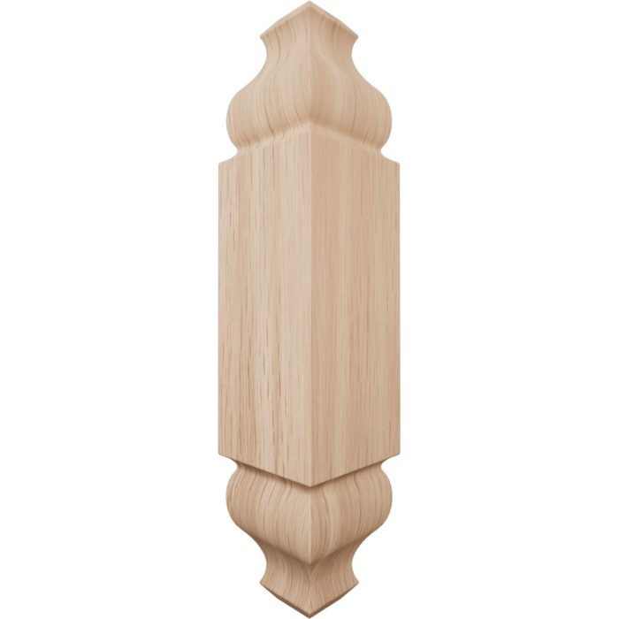 Ekena Millwork 1 1/8"W x 5 3/32"H x 1 1/8"P Americraft Solid Hardwood Stain Grade Universal Baseboard Outside Corner Block for Chair Rail Profiles up to 2 9/16"H x 1 1/8"P - Image 9