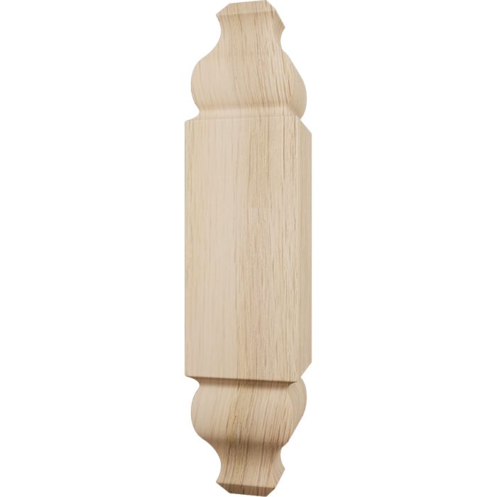 Ekena Millwork 1 1/8"W x 5 3/32"H x 1 1/8"P Americraft Solid Hardwood Stain Grade Universal Baseboard Outside Corner Block for Chair Rail Profiles up to 2 9/16"H x 1 1/8"P - Image 17