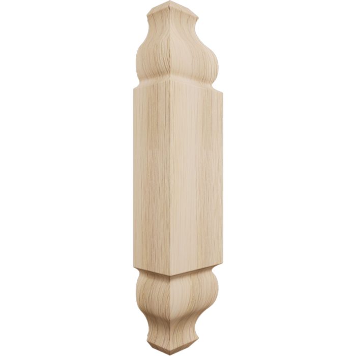 Ekena Millwork 1 1/8"W x 5 3/32"H x 1 1/8"P Americraft Solid Hardwood Stain Grade Universal Baseboard Outside Corner Block for Chair Rail Profiles up to 2 9/16"H x 1 1/8"P - Image 18