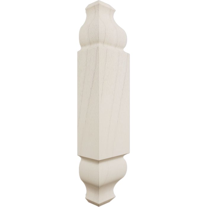 Ekena Millwork 1 1/8"W x 5 3/32"H x 1 1/8"P Americraft Solid Hardwood Stain Grade Universal Baseboard Outside Corner Block for Chair Rail Profiles up to 2 9/16"H x 1 1/8"P - Image 25