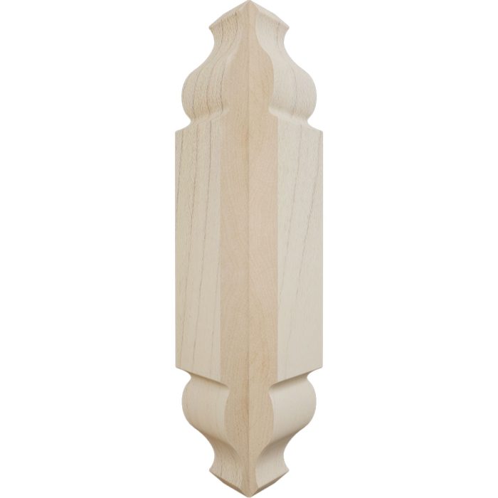 Ekena Millwork 1 1/8"W x 5 3/32"H x 1 1/8"P Americraft Solid Hardwood Stain Grade Universal Baseboard Outside Corner Block for Chair Rail Profiles up to 2 9/16"H x 1 1/8"P - Image 26