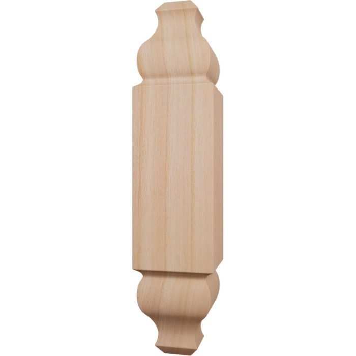 Ekena Millwork 1 1/8"W x 5 3/32"H x 1 1/8"P Americraft Solid Hardwood Stain Grade Universal Baseboard Outside Corner Block for Chair Rail Profiles up to 2 9/16"H x 1 1/8"P - Image 31