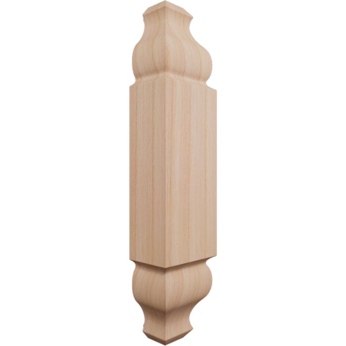 Ekena Millwork 1 1/8"W x 5 3/32"H x 1 1/8"P Americraft Solid Hardwood Stain Grade Universal Baseboard Outside Corner Block for Chair Rail Profiles up to 2 9/16"H x 1 1/8"P - Image 32