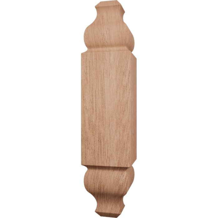 Ekena Millwork 1 1/8"W x 5 3/32"H x 1 1/8"P Americraft Solid Hardwood Stain Grade Universal Baseboard Outside Corner Block for Chair Rail Profiles up to 2 9/16"H x 1 1/8"P - Image 38