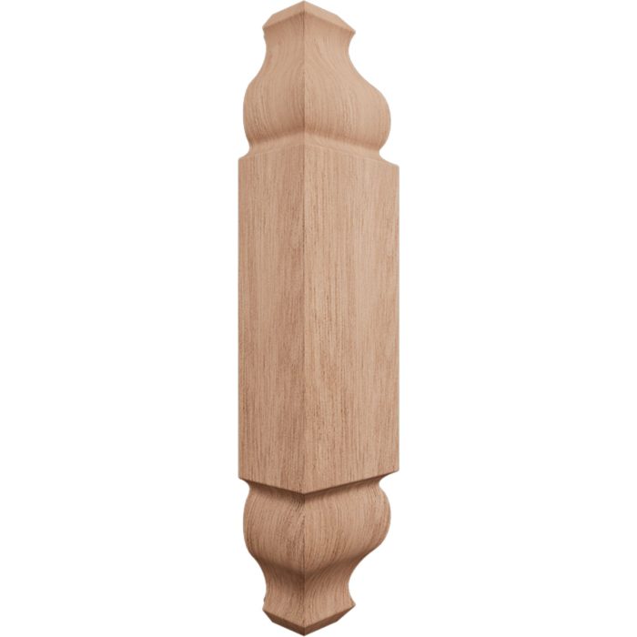 Ekena Millwork 1 1/8"W x 5 3/32"H x 1 1/8"P Americraft Solid Hardwood Stain Grade Universal Baseboard Outside Corner Block for Chair Rail Profiles up to 2 9/16"H x 1 1/8"P - Image 39