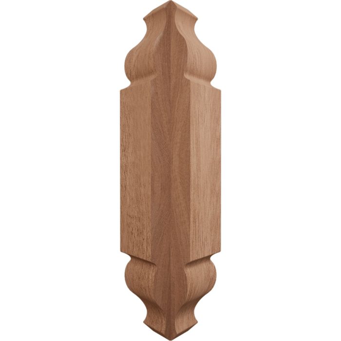 Ekena Millwork 1 1/8"W x 5 3/32"H x 1 1/8"P Americraft Solid Hardwood Stain Grade Universal Baseboard Outside Corner Block for Chair Rail Profiles up to 2 9/16"H x 1 1/8"P - Image 40