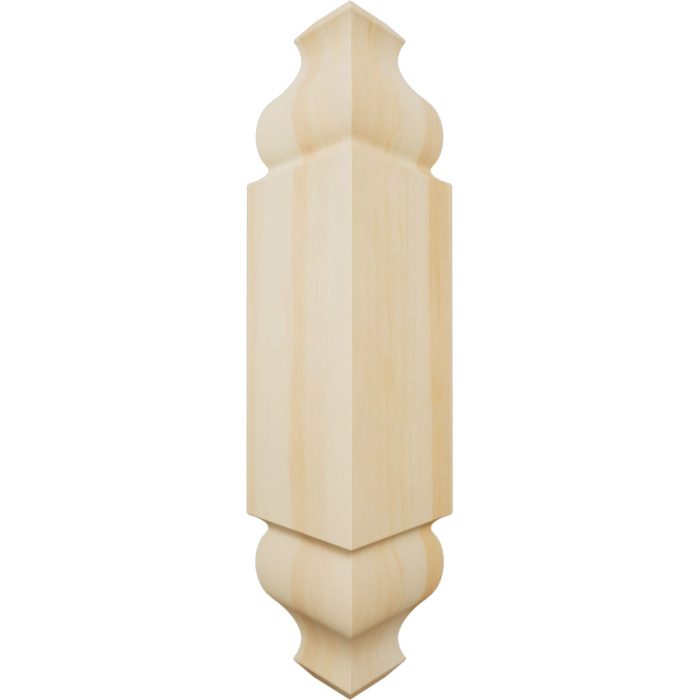 Ekena Millwork 1 1/8"W x 5 3/32"H x 1 1/8"P Americraft Solid Hardwood Stain Grade Universal Baseboard Outside Corner Block for Chair Rail Profiles up to 2 9/16"H x 1 1/8"P - Image 44