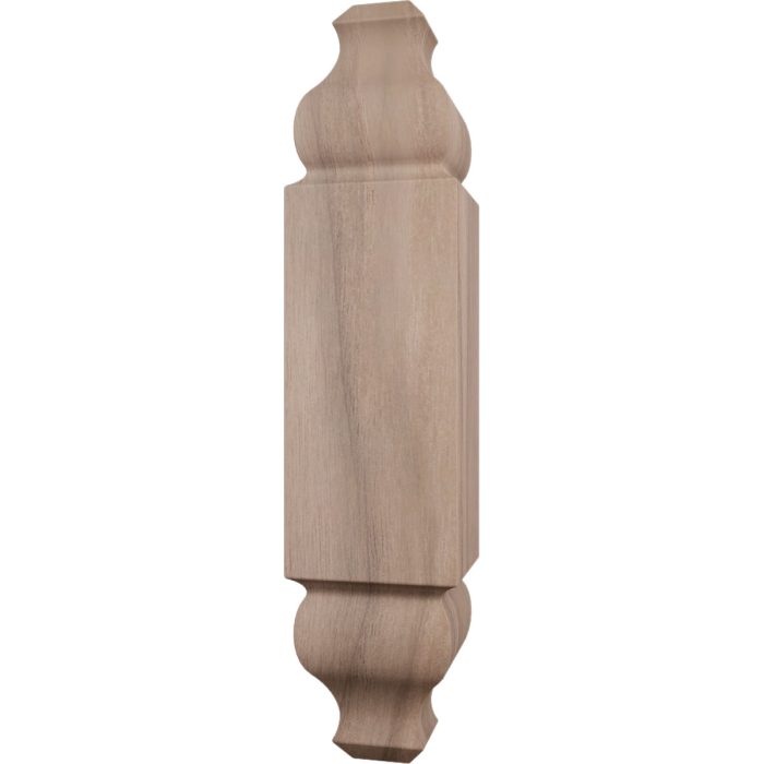 Ekena Millwork 1 1/8"W x 5 3/32"H x 1 1/8"P Americraft Solid Hardwood Stain Grade Universal Baseboard Outside Corner Block for Chair Rail Profiles up to 2 9/16"H x 1 1/8"P - Image 52