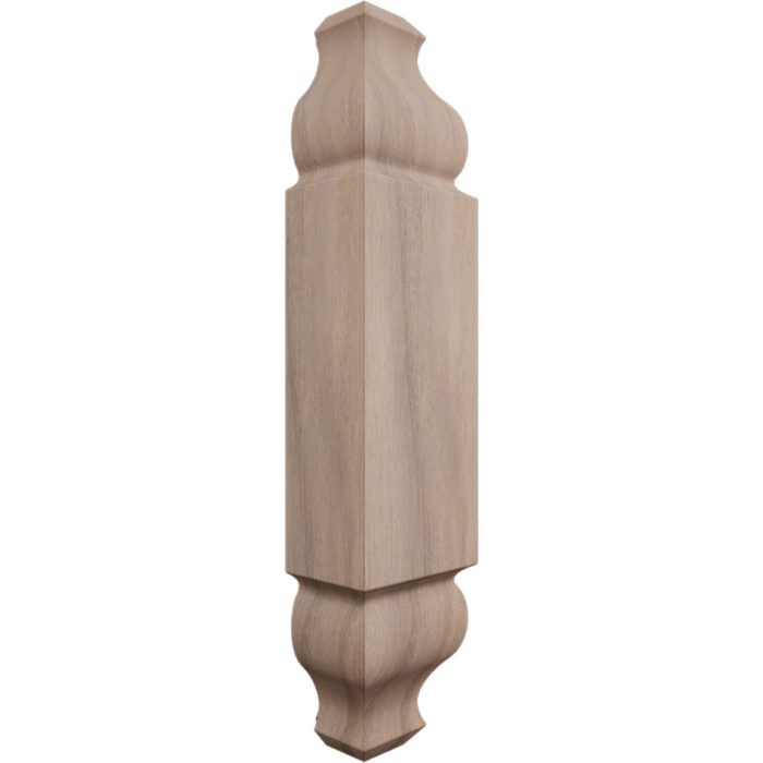 Ekena Millwork 1 1/8"W x 5 3/32"H x 1 1/8"P Americraft Solid Hardwood Stain Grade Universal Baseboard Outside Corner Block for Chair Rail Profiles up to 2 9/16"H x 1 1/8"P - Image 53