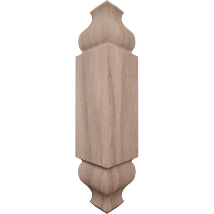 Ekena Millwork 1 1/8"W x 5 3/32"H x 1 1/8"P Americraft Solid Hardwood Stain Grade Universal Baseboard Outside Corner Block for Chair Rail Profiles up to 2 9/16"H x 1 1/8"P - Image 51