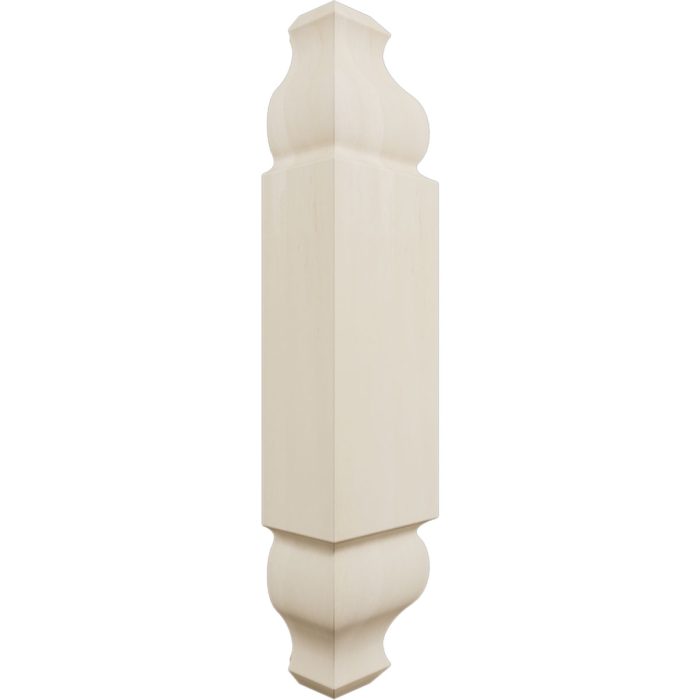 Ekena Millwork 1 1/8"W x 5 3/32"H x 1 1/8"P Americraft Solid Hardwood Stain Grade Universal Baseboard Outside Corner Block for Chair Rail Profiles up to 2 9/16"H x 1 1/8"P - Image 60