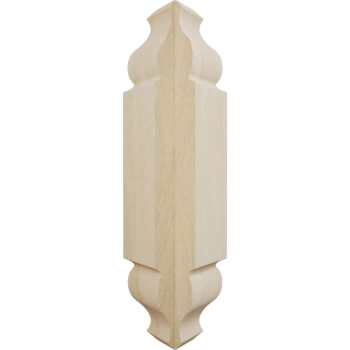 Ekena Millwork 1 1/8"W x 5 3/32"H x 1 1/8"P Americraft Solid Hardwood Stain Grade Universal Baseboard Outside Corner Block for Chair Rail Profiles up to 2 9/16"H x 1 1/8"P - Image 61
