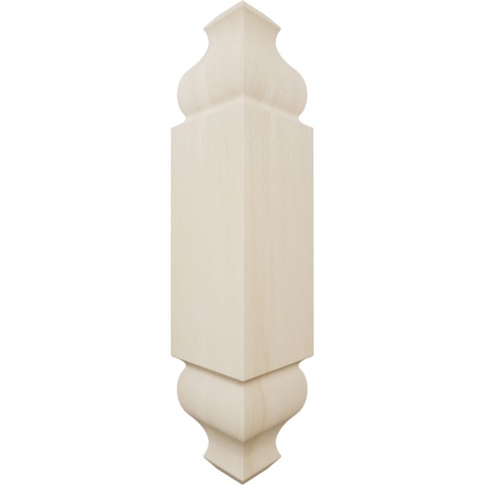 Ekena Millwork 1 1/8"W x 5 3/32"H x 1 1/8"P Americraft Solid Hardwood Stain Grade Universal Baseboard Outside Corner Block for Chair Rail Profiles up to 2 9/16"H x 1 1/8"P - Image 58