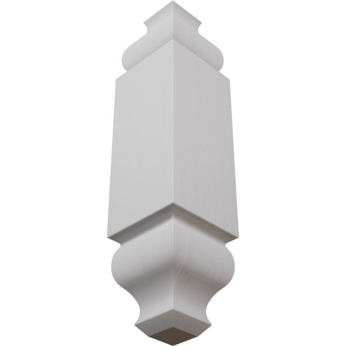 Ekena Millwork 1 1/8"W x 5 3/32"H x 1 1/8"P Americraft Solid Hardwood Stain Grade Universal Baseboard Outside Corner Block for Chair Rail Profiles up to 2 9/16"H x 1 1/8"P - Image 69