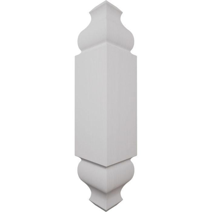 Ekena Millwork 1 1/8"W x 5 3/32"H x 1 1/8"P Americraft Solid Hardwood Stain Grade Universal Baseboard Outside Corner Block for Chair Rail Profiles up to 2 9/16"H x 1 1/8"P - Image 65