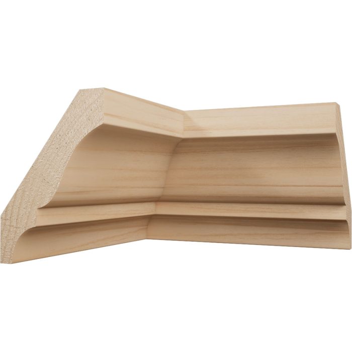 Ekena Millwork 1 5/8"P x 2 1/4"H WM52 Americraft Solid Hardwood Stain Grade TrimPro Crown Moulding Inside Corner - Image 3