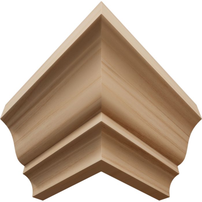 Ekena Millwork 1 5/8"P x 2 3/8"H WM52 Americraft Solid Hardwood Stain Grade MiterLink Crown Moulding Outside Corner - Image 6
