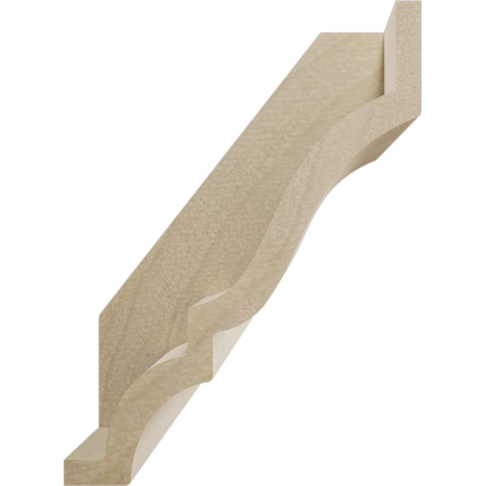 Ekena Millwork 1 13/16"P x 6"L x 2 3/8"H WM52 Americraft Solid Hardwood Stain Grade MiterLink Crown Moulding Coupler - Image 52