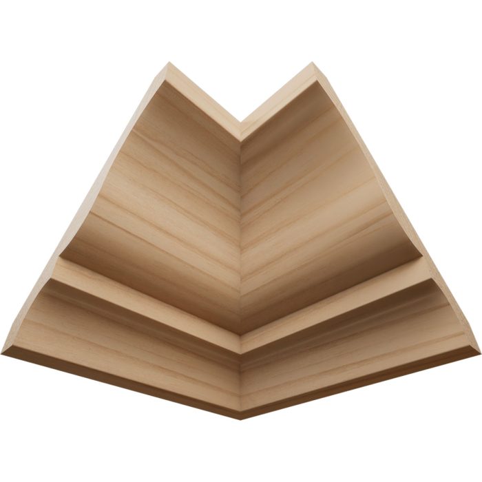 Ekena Millwork 2 5/8"P x 3 3/8"H WM48 Americraft Solid Hardwood Stain Grade TrimPro Crown Moulding Inside Corner - Image 6