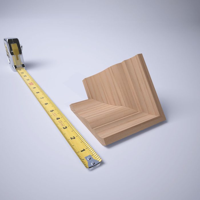 Ekena Millwork 2 5/8"P x 3 3/8"H WM48 Americraft Solid Hardwood Stain Grade TrimPro Crown Moulding Inside Corner - Image 7