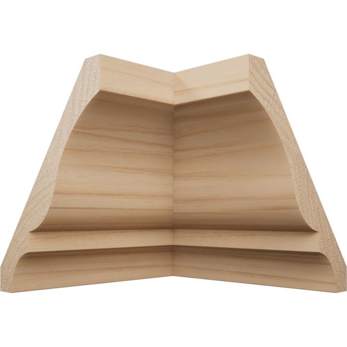 Ekena Millwork 2 5/8"P x 3 3/8"H WM48 Americraft Solid Hardwood Stain Grade TrimPro Crown Moulding Inside Corner - Image 2