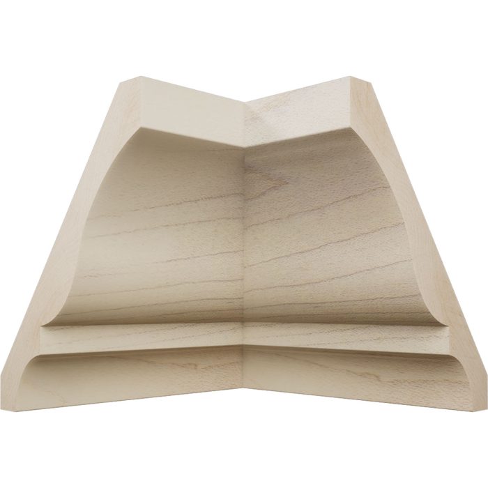 Ekena Millwork 2 5/8"P x 3 3/8"H WM48 Americraft Solid Hardwood Stain Grade TrimPro Crown Moulding Inside Corner - Image 20