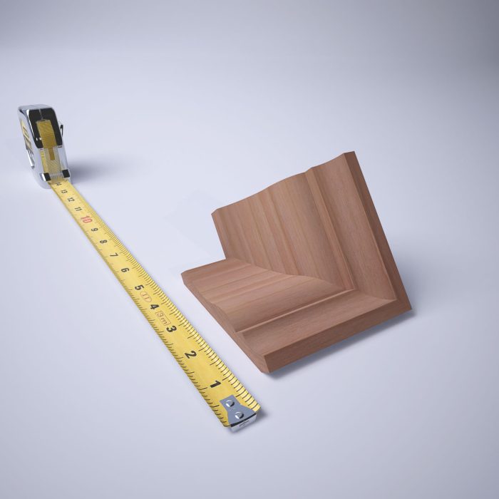 Ekena Millwork 2 5/8"P x 3 3/8"H WM48 Americraft Solid Hardwood Stain Grade TrimPro Crown Moulding Inside Corner - Image 31