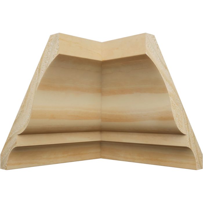 Ekena Millwork 2 5/8"P x 3 3/8"H WM48 Americraft Solid Hardwood Stain Grade TrimPro Crown Moulding Inside Corner - Image 38
