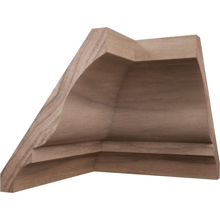 Ekena Millwork 2 5/8"P x 3 3/8"H WM48 Americraft Solid Hardwood Stain Grade TrimPro Crown Moulding Inside Corner - Image 45