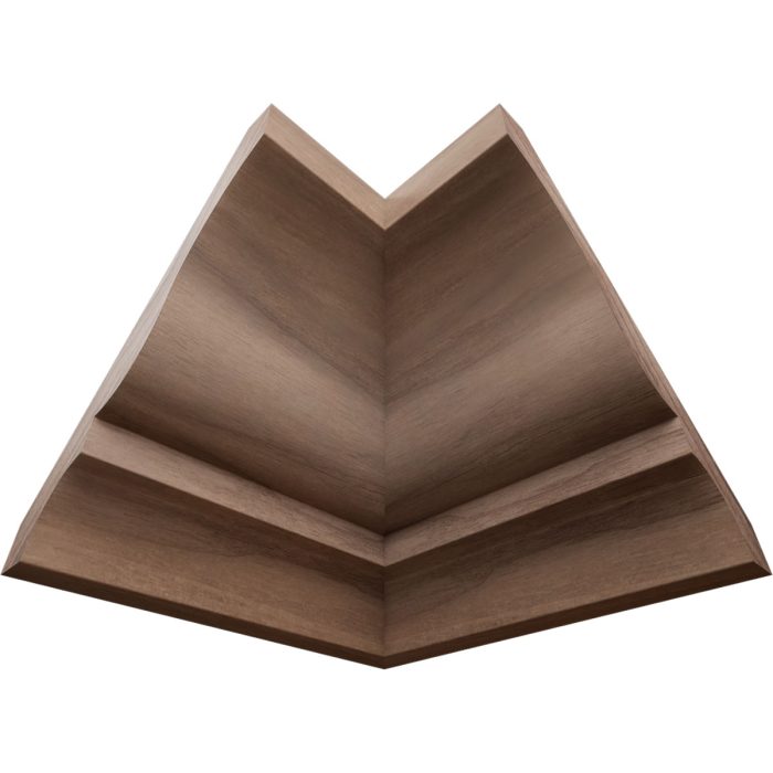 Ekena Millwork 2 5/8"P x 3 3/8"H WM48 Americraft Solid Hardwood Stain Grade TrimPro Crown Moulding Inside Corner - Image 48