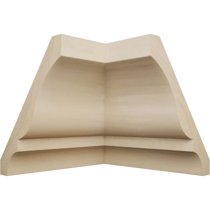 Ekena Millwork 2 5/8"P x 3 3/8"H WM48 Americraft Solid Hardwood Stain Grade TrimPro Crown Moulding Inside Corner - Image 50