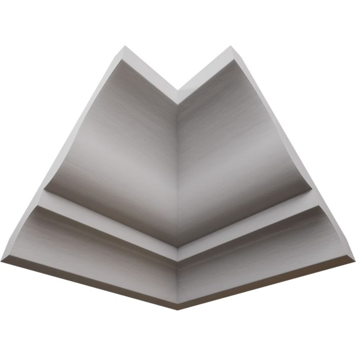 Ekena Millwork 2 5/8"P x 3 3/8"H WM48 Americraft Solid Hardwood Stain Grade TrimPro Crown Moulding Inside Corner - Image 60