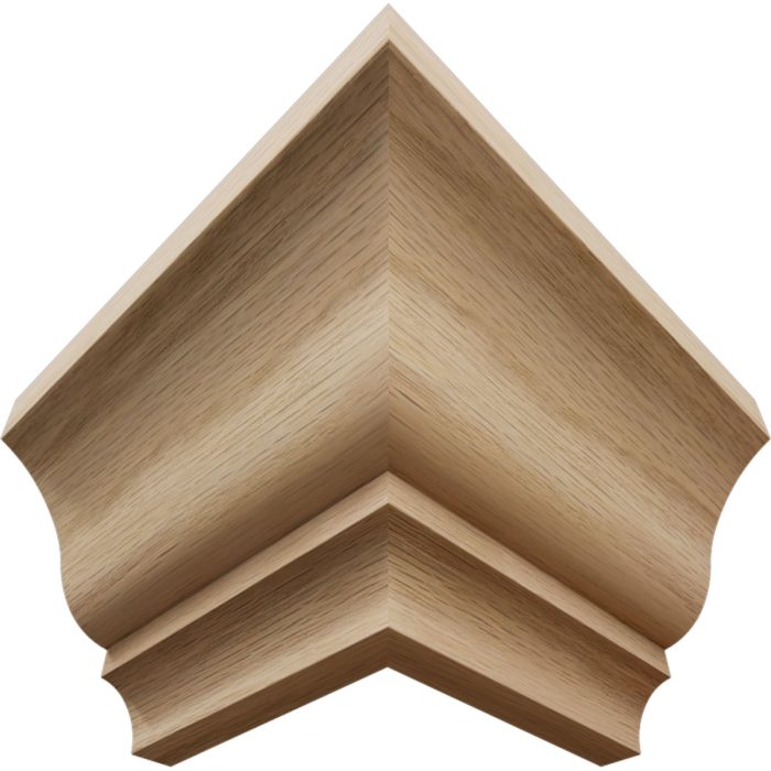 Ekena Millwork 2 13/16"P x 3 1/2"H WM48 Americraft Solid Hardwood Stain Grade MiterLink Crown Moulding Outside Corner - Image 20