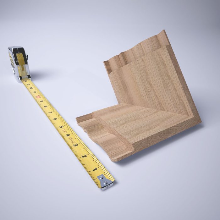 Ekena Millwork 2 13/16"P x 3 1/2"H WM48 Americraft Solid Hardwood Stain Grade MiterLink Crown Moulding Outside Corner - Image 21