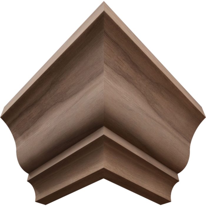 Ekena Millwork 2 13/16"P x 3 1/2"H WM48 Americraft Solid Hardwood Stain Grade MiterLink Crown Moulding Outside Corner - Image 55
