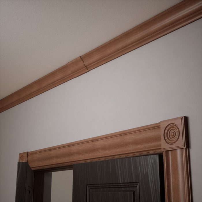 Ekena Millwork 2 13/16"P x 6"L x 3 1/2"H WM48 Americraft Solid Hardwood Stain Grade MiterLink Crown Moulding Coupler - Image 60