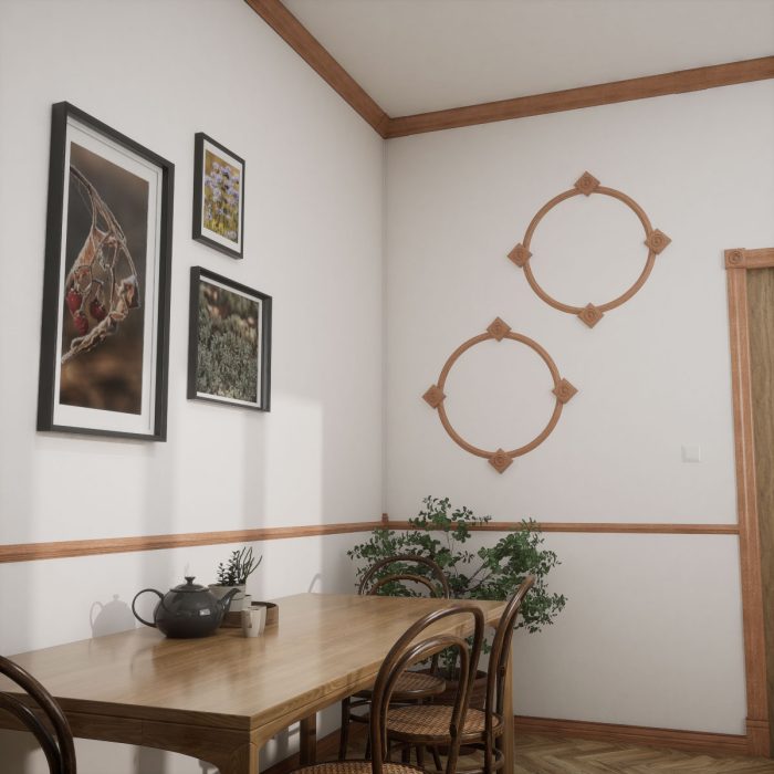 Ekena Millwork 2 13/16"P x 6"L x 3 1/2"H WM48 Americraft Solid Hardwood Stain Grade MiterLink Crown Moulding Coupler - Image 61