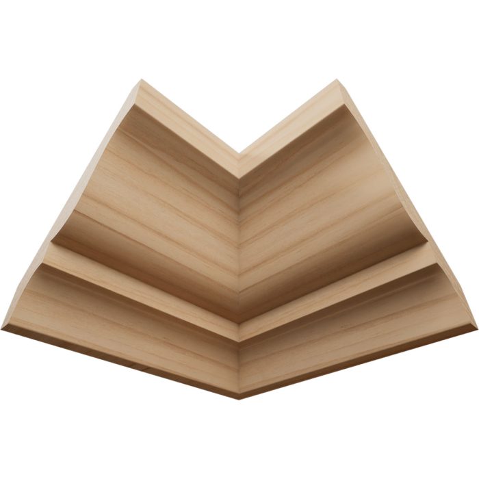 Ekena Millwork 2 1/16"P x 3"H WM49 Americraft Solid Hardwood Stain Grade TrimPro Crown Moulding Inside Corner - Image 6