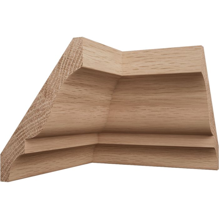 Ekena Millwork 2 1/16"P x 3"H WM49 Americraft Solid Hardwood Stain Grade TrimPro Crown Moulding Inside Corner - Image 9