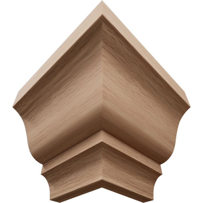 Ekena Millwork 2 1/4"P x 3 1/8"H WM49 Americraft Solid Hardwood Stain Grade MiterLink Crown Moulding Outside Corner - Image 13