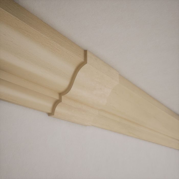 Ekena Millwork 2 1/4"P x 6"L x 3 1/8"H WM49 Americraft Solid Hardwood Stain Grade MiterLink Crown Moulding Coupler - Image 77