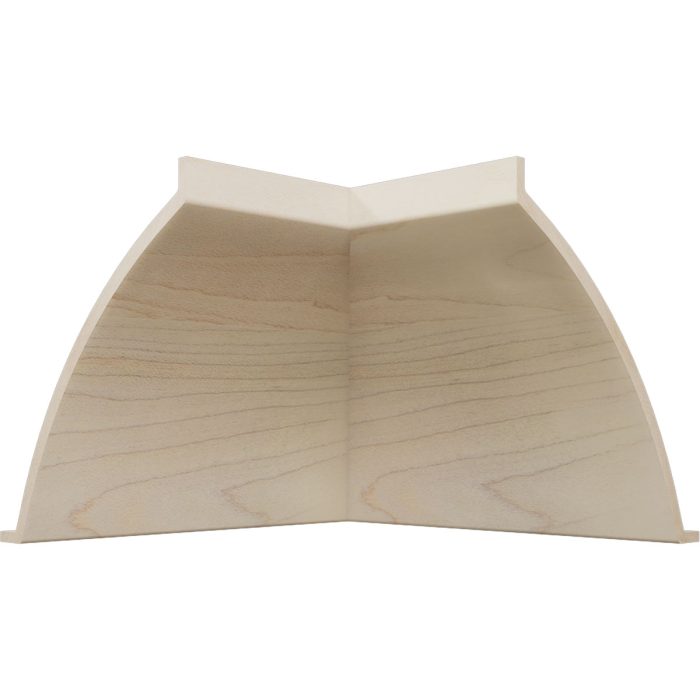 Ekena Millwork 3 11/16"P x 4 3/16"H WM291 Americraft Solid Hardwood Stain Grade MiterLink Crown Moulding Inside Corner - Image 20