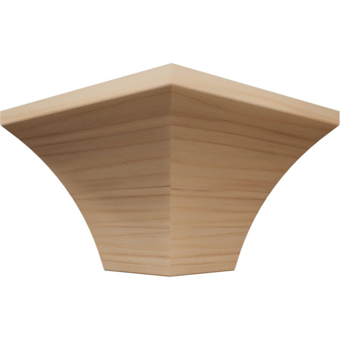 Ekena Millwork 3 11/16"P x 4 3/16"H WM291 Americraft Solid Hardwood Stain Grade MiterLink Crown Moulding Outside Corner - Image 2