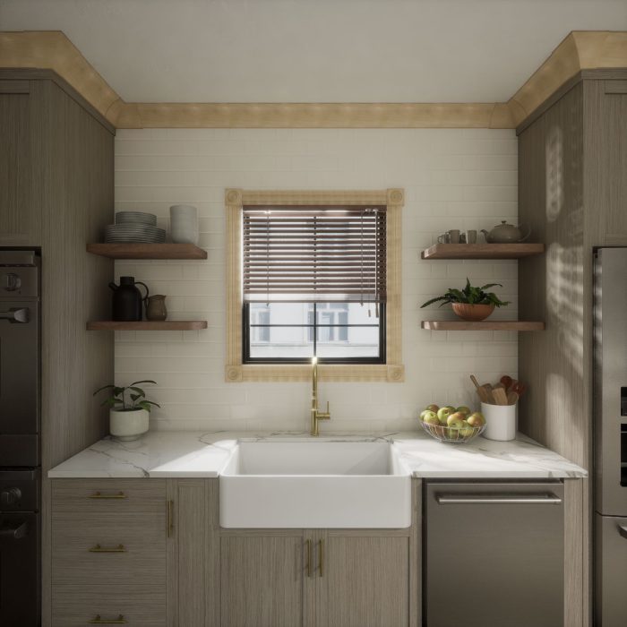 Ekena Millwork 3 11/16"P x 4 3/16"H WM291 Americraft Solid Hardwood Stain Grade MiterLink Crown Moulding Outside Corner - Image 64