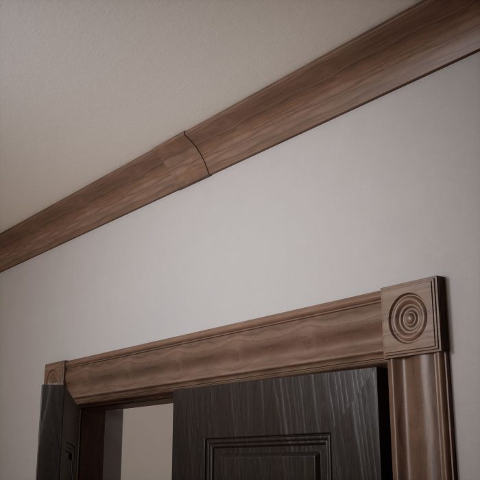 Ekena Millwork 3 11/16"P x 6"L x 4 3/16"H WM291 Americraft Solid Hardwood Stain Grade MiterLink Crown Moulding Coupler - Image 79
