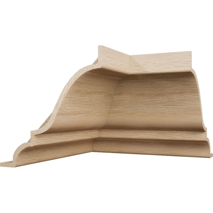 Ekena Millwork 3 3/4"P x 3 11/16"H WM45 Americraft Solid Hardwood Stain Grade MiterLink Crown Moulding Inside Corner - Image 15